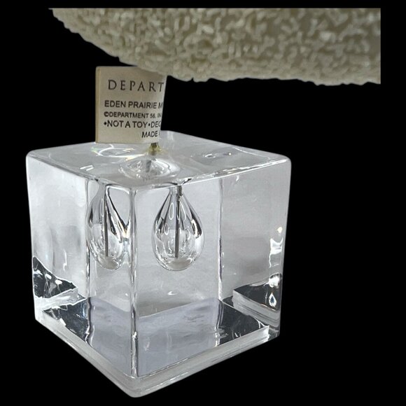 Dept 56 Snowbabies Falling For You Figurine Angle Flying Over Acrylic Cube VTG - Picture 11 of 12